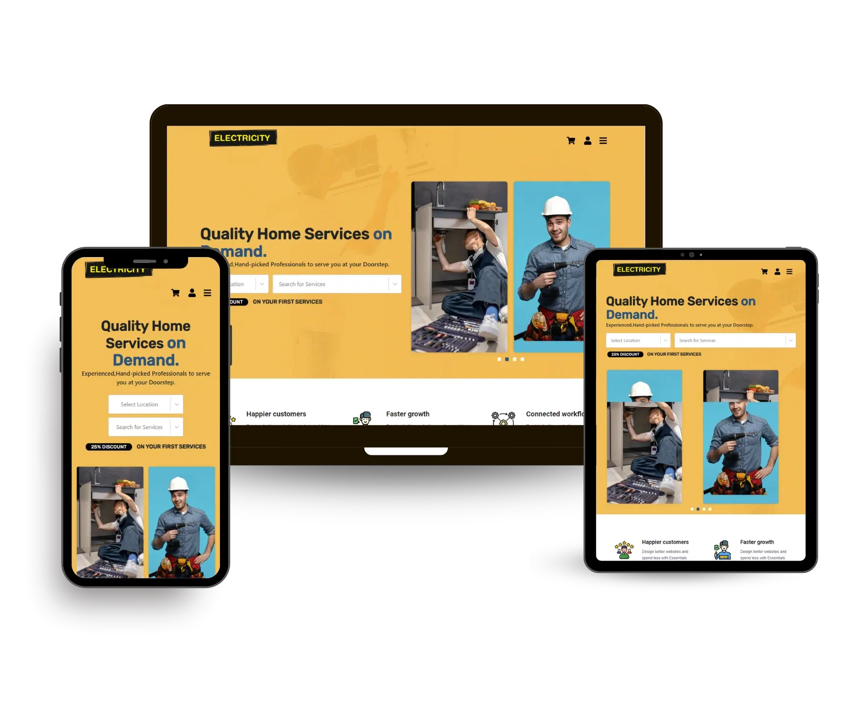 Electricity Home Appliance Repair Portfolio - Nextupgrad