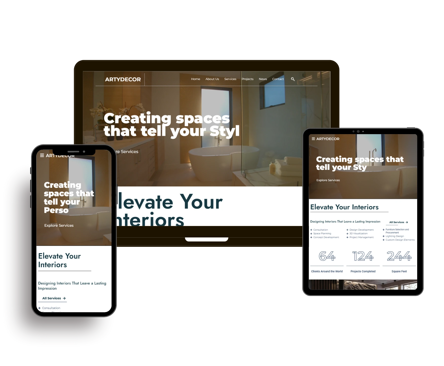Artydecor Interiors | Elegant Website Design Portfolio | NextUpgrad Artydecor Interiors | Elegant Website Design Portfolio | NextUpgrad