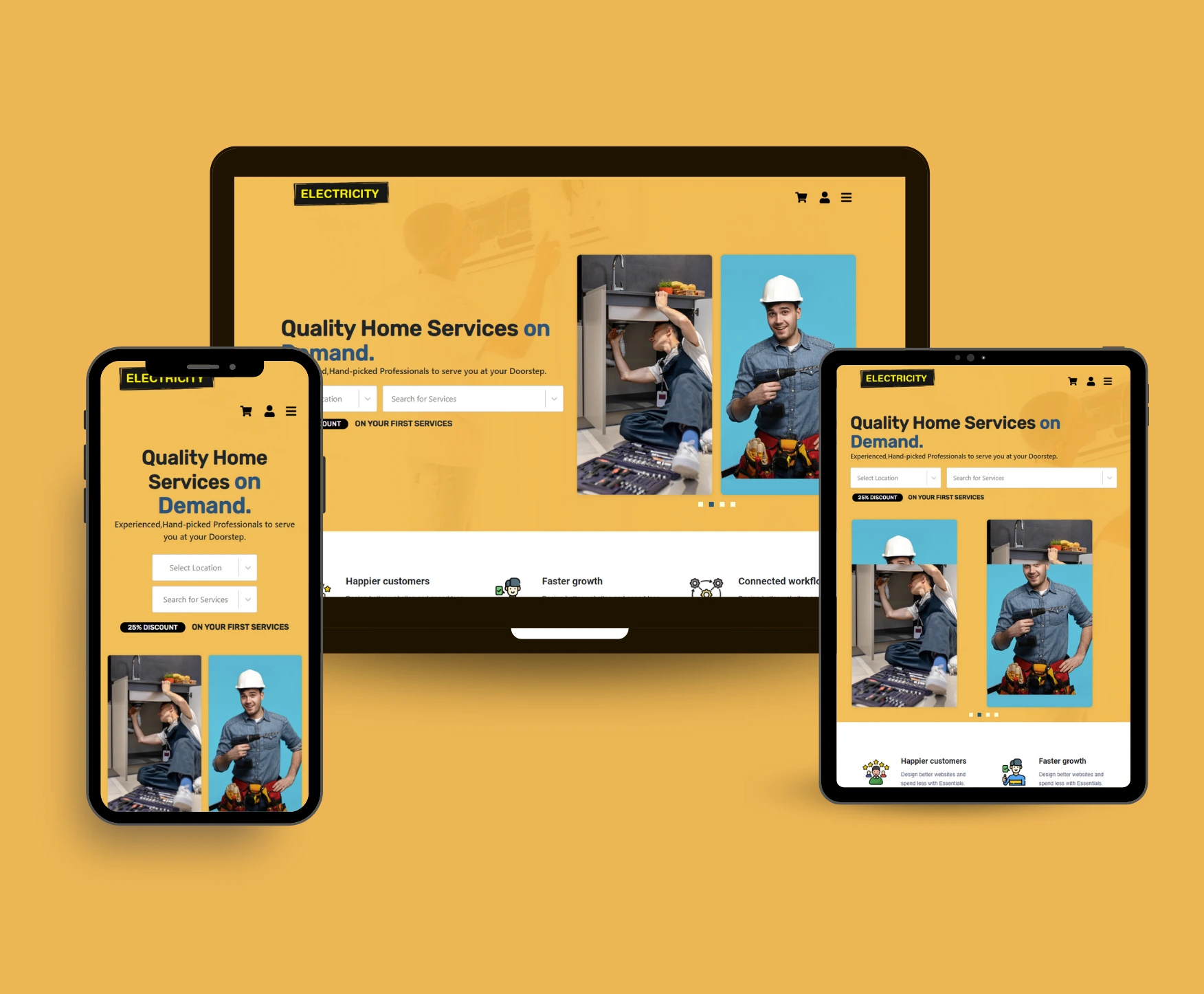 Electricity Home Appliance Repair Portfolio - Nextupgrad